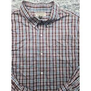 DULUTH TRADING CO Wrinkle Fighter  Men's Relaxed Fit Long Sleeve Shirt XXL